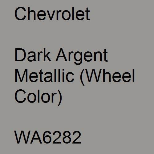 Chevrolet, Dark Argent Metallic (Wheel Color), WA6282.